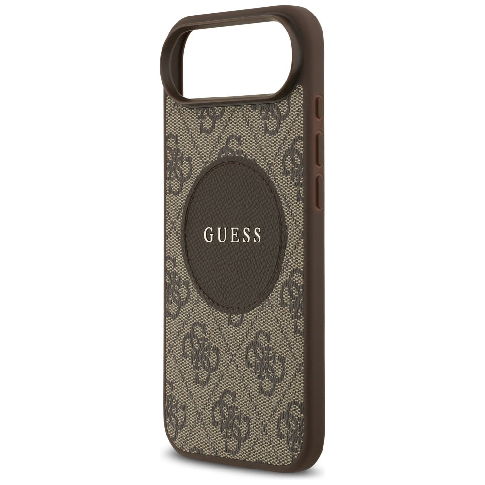 Ovitek MagSafe za Apple iPhone 17 Air, Guess, 4G Circle Classic Logo, rjava