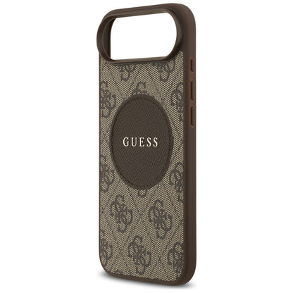 Ovitek MagSafe za Apple iPhone 17 Air, Guess, 4G Circle Classic Logo, rjava