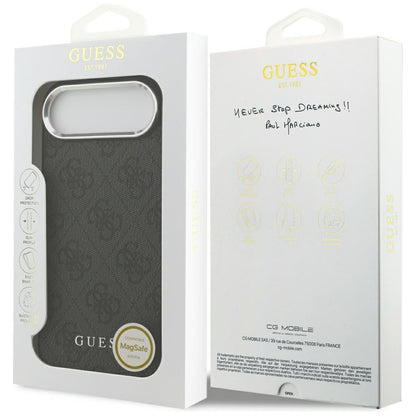 MagSafe ovitek za Apple iPhone 17 Air, Guess, 4G Classic Logo, črn