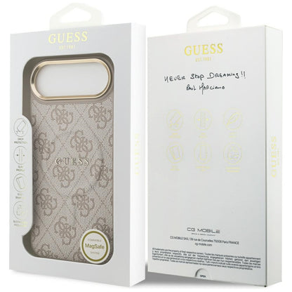 MagSafe ovitek za Apple iPhone 17 Air, Guess, 4G Classic, Roza
