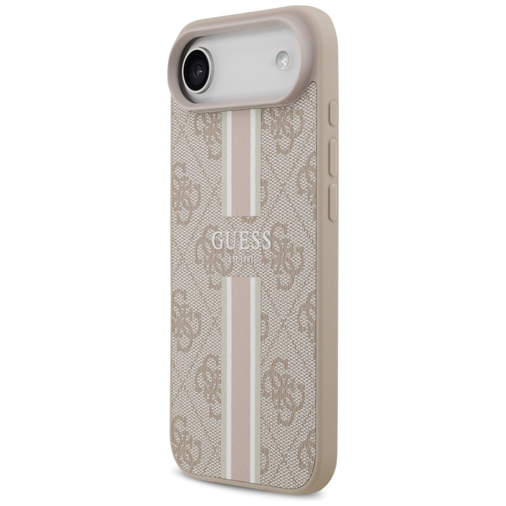 MagSafe ovitek za Apple iPhone 17 Air, Guess, 4G Printed Stripes, Roza