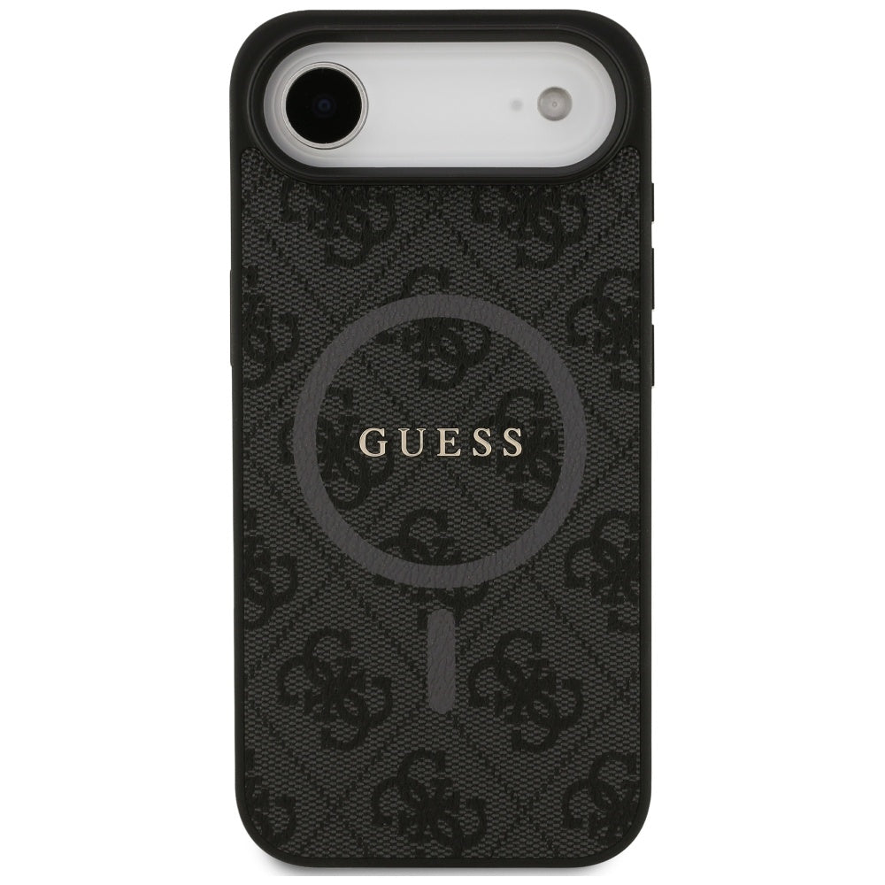 Ovitek MagSafe za Apple iPhone 17 Air, Guess, 4G Ring Classic Logo, črn