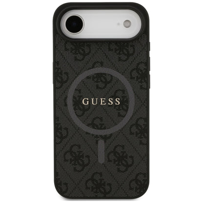Ovitek MagSafe za Apple iPhone 17 Air, Guess, 4G Ring Classic Logo, črn