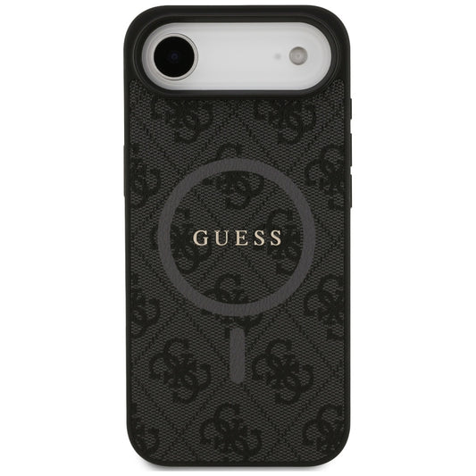 Ovitek MagSafe za Apple iPhone 17 Air, Guess, 4G Ring Classic Logo, črn