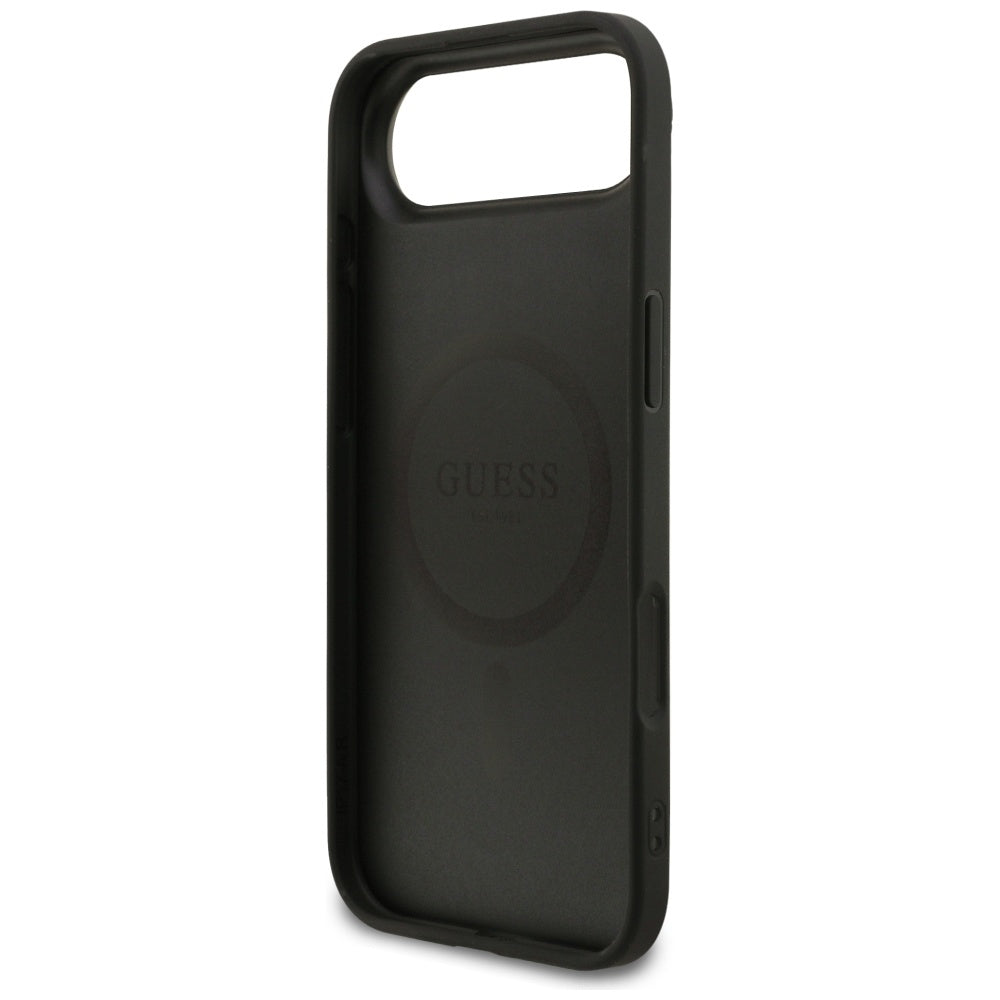 Ovitek MagSafe za Apple iPhone 17 Air, Guess, 4G Ring Classic Logo, črn