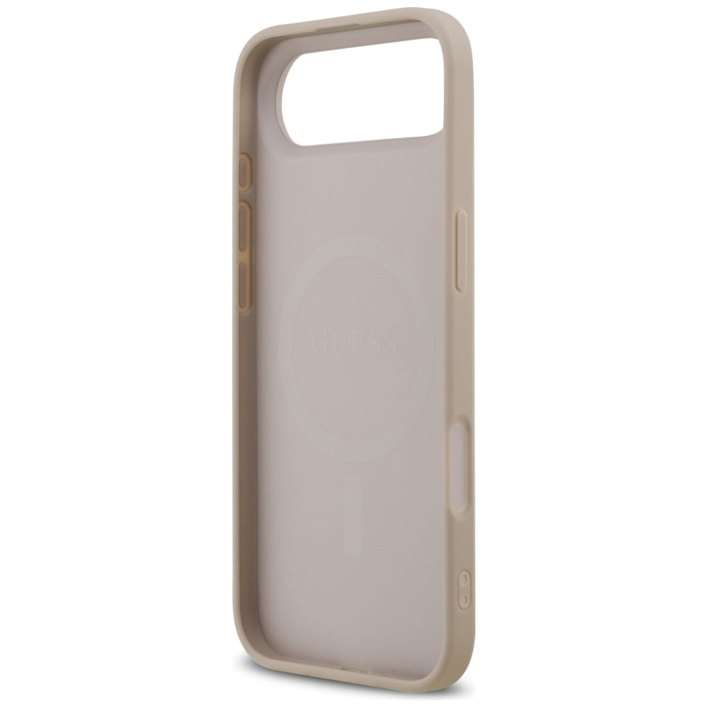 Ovitek MagSafe za Apple iPhone 17 Air, Guess, 4G Ring Classic Logo, Roza