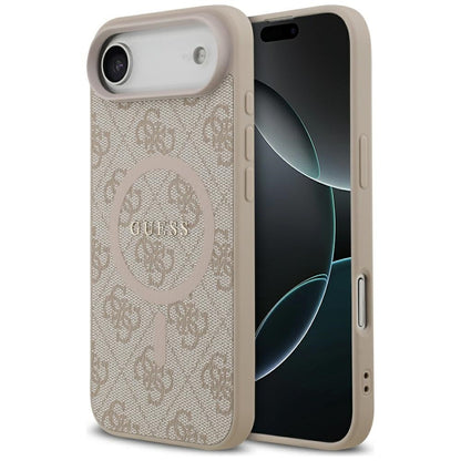 Ovitek MagSafe za Apple iPhone 17 Air, Guess, 4G Ring Classic Logo, Roza