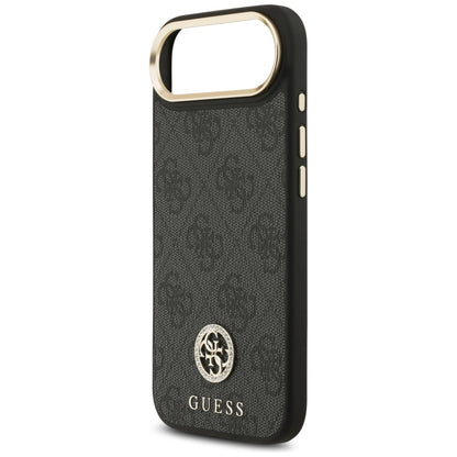 Ovitek MagSafe za Apple iPhone 17 Air, Guess, 4G Strass Logo, Črn