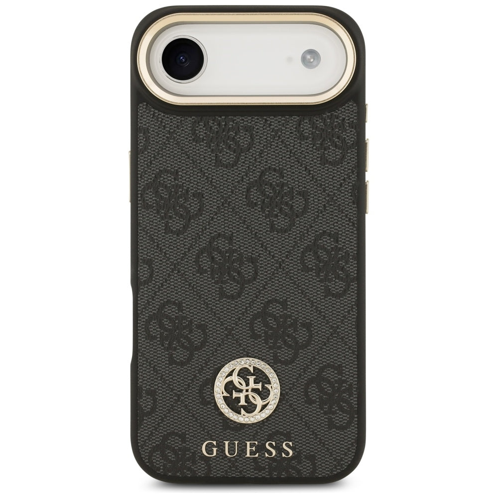 Ovitek MagSafe za Apple iPhone 17 Air, Guess, 4G Strass Logo, Črn