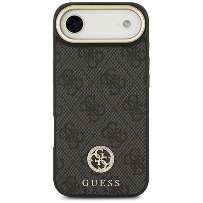 Ovitek MagSafe za Apple iPhone 17 Air, Guess, 4G Strass Logo, Črn