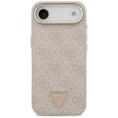 MagSafe ovitek za Apple iPhone 17 Air, Guess, 4G Triangle Logo, Zlato roza