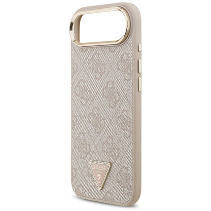 MagSafe ovitek za Apple iPhone 17 Air, Guess, 4G Triangle Logo, Zlato roza