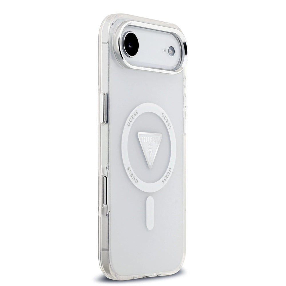 Ovitek MagSafe za Apple iPhone 17 Air, Guess, IML Gradient Triangle Logo, Prozoren