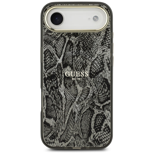 Ovitek MagSafe za Apple iPhone 17 Air, Guess, Python vzorec, Črna