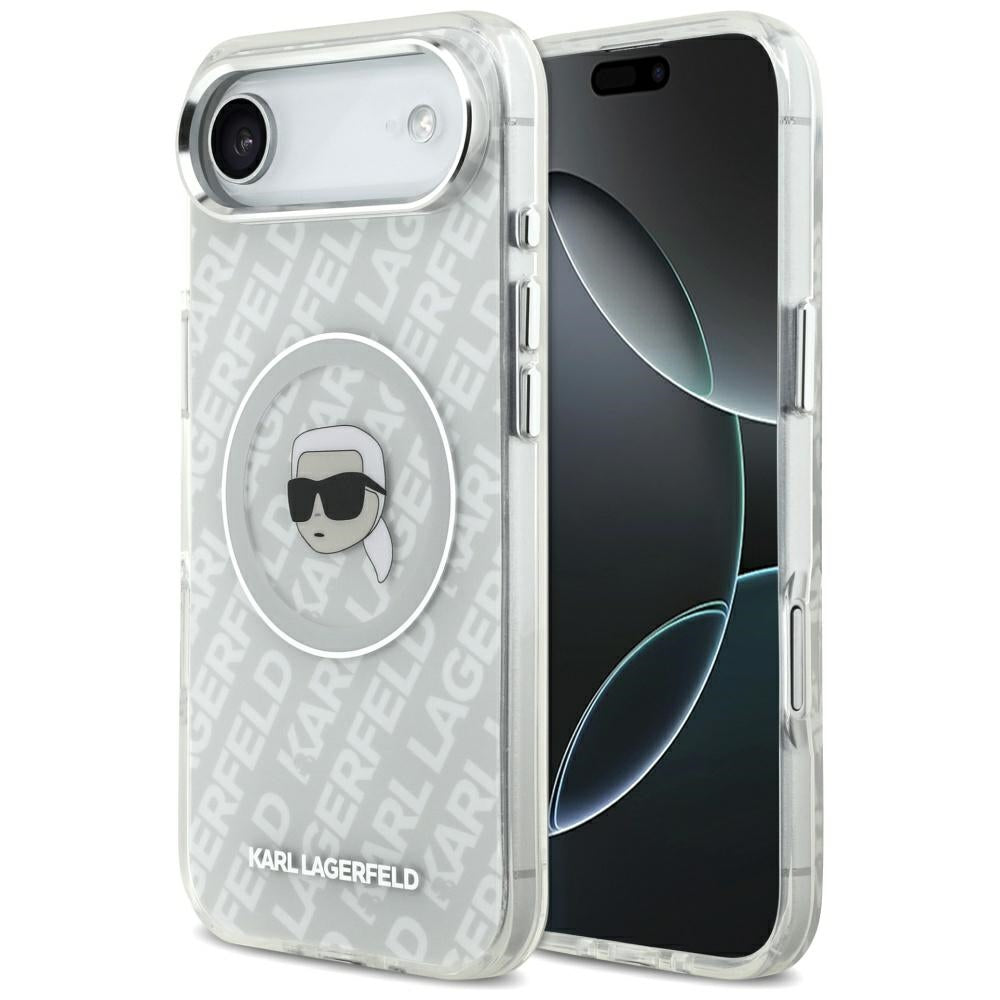 Ovitek MagSafe za Apple iPhone 17 Air, Karl Lagerfeld, IML Karl`s Head, Siv