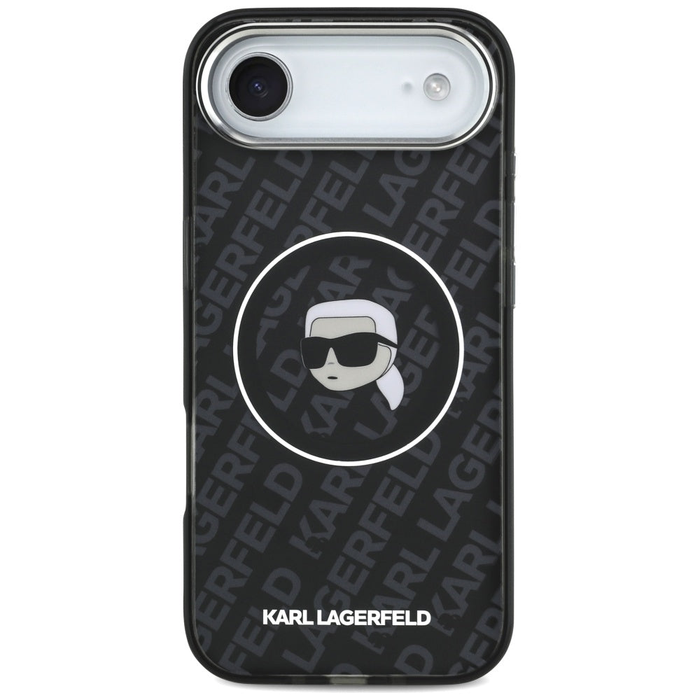 Ovitek MagSafe za Apple iPhone 17 Air, Karl Lagerfeld, IML Karl`s Head, Črn
