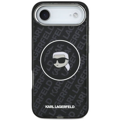 Ovitek MagSafe za Apple iPhone 17 Air, Karl Lagerfeld, IML Karl`s Head, Črn