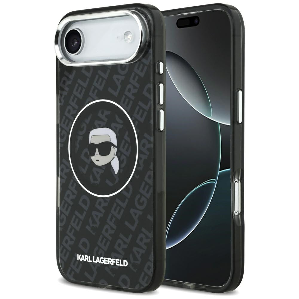 Ovitek MagSafe za Apple iPhone 17 Air, Karl Lagerfeld, IML Karl`s Head, Črn