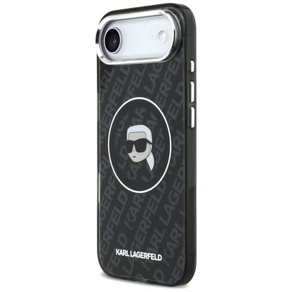 Ovitek MagSafe za Apple iPhone 17 Air, Karl Lagerfeld, IML Karl`s Head, Črn