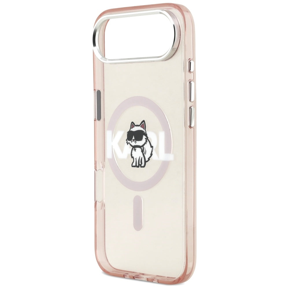 Ovitek MagSafe za Apple iPhone 17 Air, Karl Lagerfeld, IML Sketch Logo Choupette, Roza