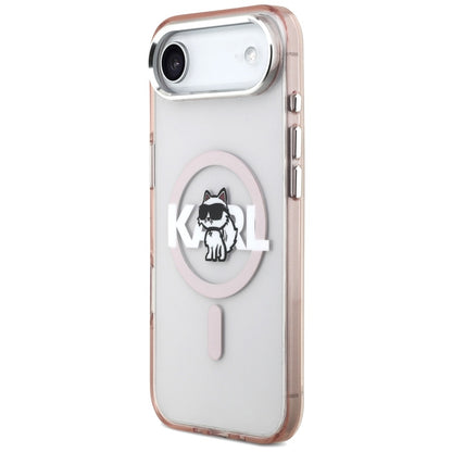 Ovitek MagSafe za Apple iPhone 17 Air, Karl Lagerfeld, IML Sketch Logo Choupette, Roza