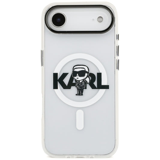 Ovitek MagSafe za Apple iPhone 17 Air, Karl Lagerfeld, IML Sketch Logo Karl, Prozoren