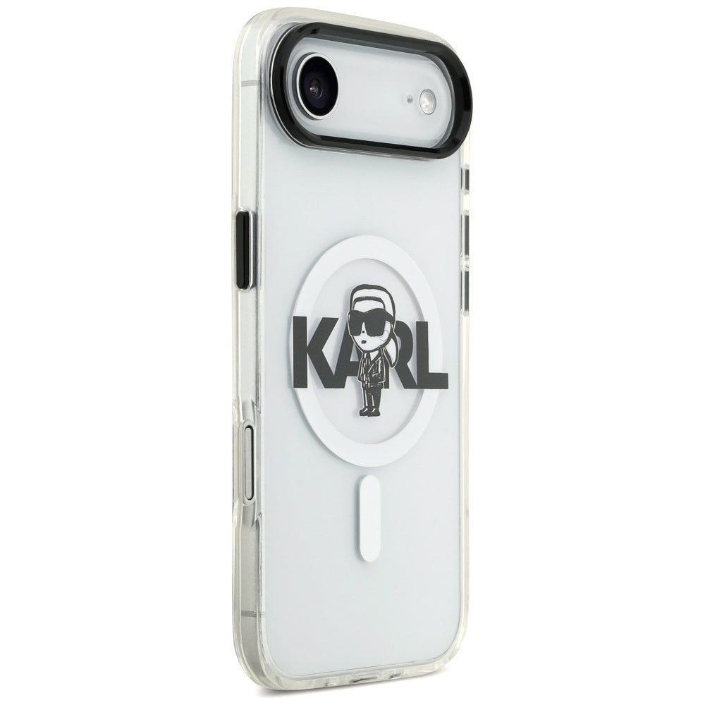 Ovitek MagSafe za Apple iPhone 17 Air, Karl Lagerfeld, IML Sketch Logo Karl, Prozoren