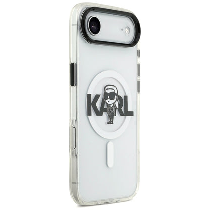 Ovitek MagSafe za Apple iPhone 17 Air, Karl Lagerfeld, IML Sketch Logo Karl, Prozoren