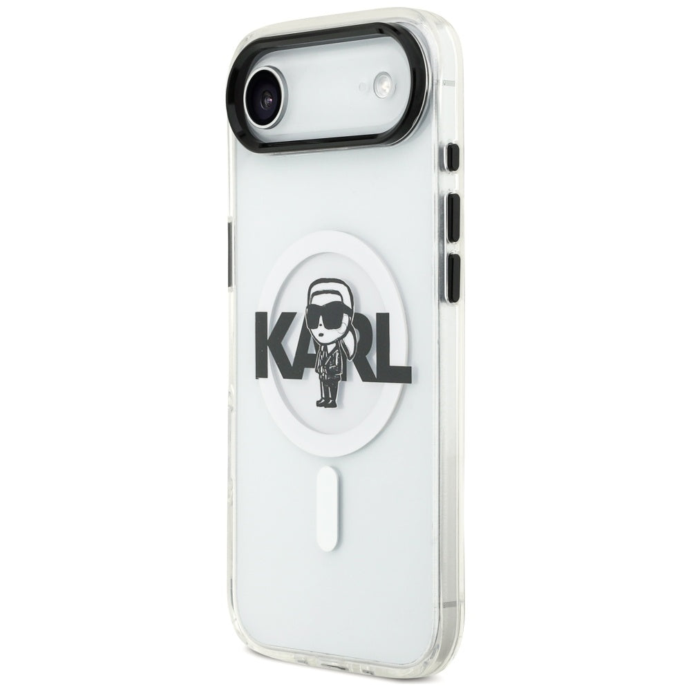 Ovitek MagSafe za Apple iPhone 17 Air, Karl Lagerfeld, IML Sketch Logo Karl, Prozoren