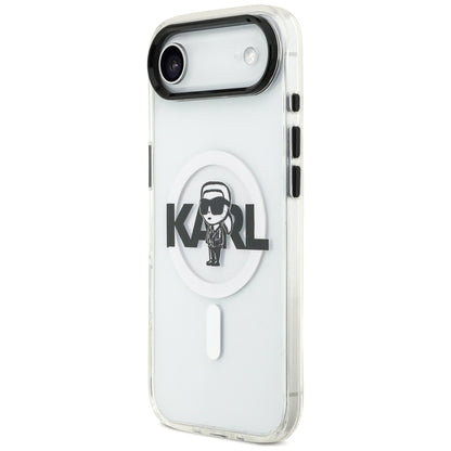 Ovitek MagSafe za Apple iPhone 17 Air, Karl Lagerfeld, IML Sketch Logo Karl, Prozoren