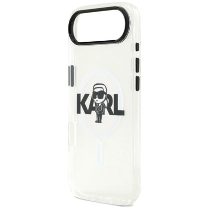 Ovitek MagSafe za Apple iPhone 17 Air, Karl Lagerfeld, IML Sketch Logo Karl, Prozoren