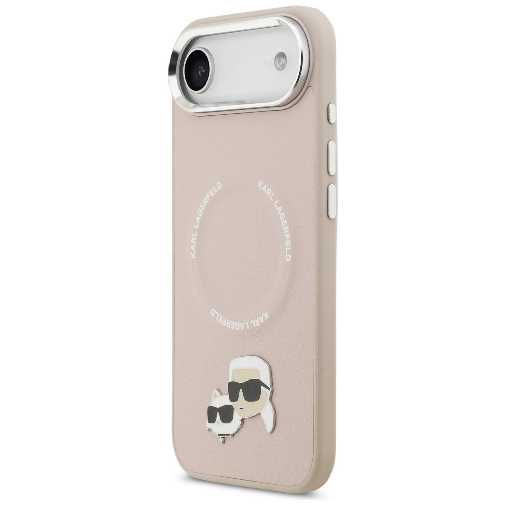 Ovitek MagSafe za Apple iPhone 17 Air, Karl Lagerfeld, Karl & Choupette Pins, Roza