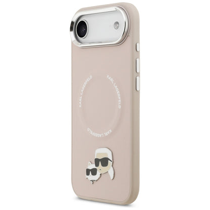 Ovitek MagSafe za Apple iPhone 17 Air, Karl Lagerfeld, Karl & Choupette Pins, Roza