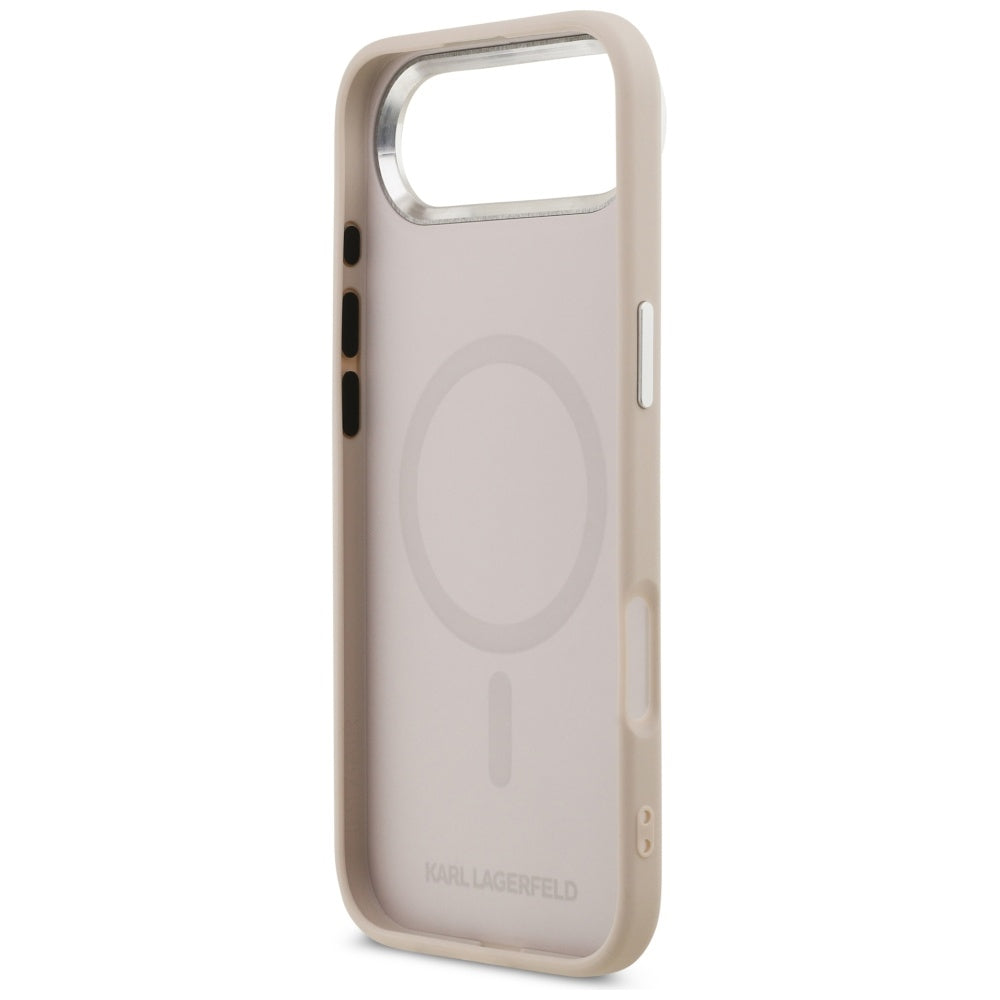 Ovitek MagSafe za Apple iPhone 17 Air, Karl Lagerfeld, Karl & Choupette Pins, Roza