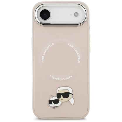 Ovitek MagSafe za Apple iPhone 17 Air, Karl Lagerfeld, Karl & Choupette Pins, Roza