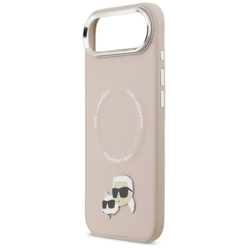 Ovitek MagSafe za Apple iPhone 17 Air, Karl Lagerfeld, Karl & Choupette Pins, Roza