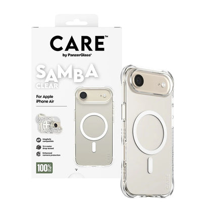 Ovitek MagSafe za Apple iPhone 17 Air, PanzerGlass, Modno Oskrbovan, Prosojno Bel