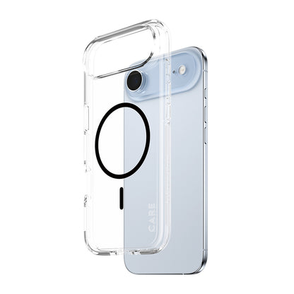 Ovitek MagSafe za Apple iPhone 17 Air, PanzerGlass, Care Urban Explorer, Prosojna Črna