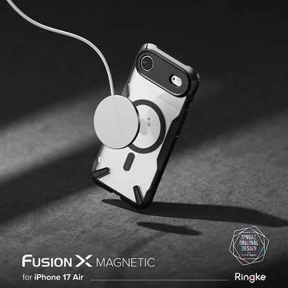 Ovitek MagSafe za Apple iPhone 17 Air, Ringke, Fusion X, Črn