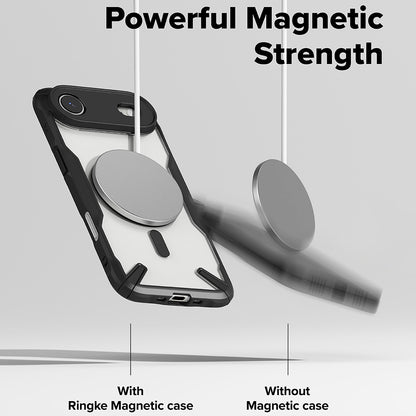Ovitek MagSafe za Apple iPhone 17 Air, Ringke, Fusion X, Črn