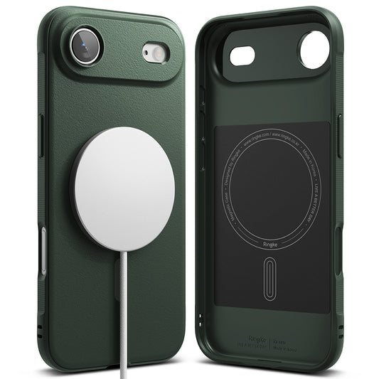 Ovitek MagSafe za Apple iPhone 17 Air, Ringke, Onyx, Temno Zelen
