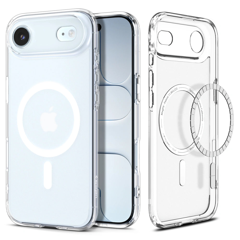Ovitek MagSafe za Apple iPhone 17 Air, Spigen, Ultra Hybrid, Satenasto Bela