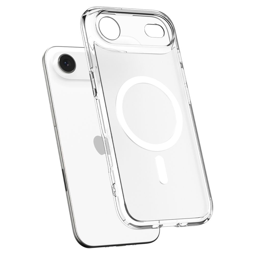 Ovitek MagSafe za Apple iPhone 17 Air, Spigen, Ultra Hybrid, Satenasto Bela