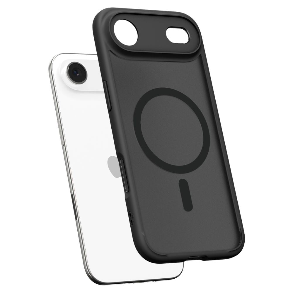 Ovitek MagSafe za Apple iPhone 17 Air, Spigen, Ultra Hybrid, Satenasto črn
