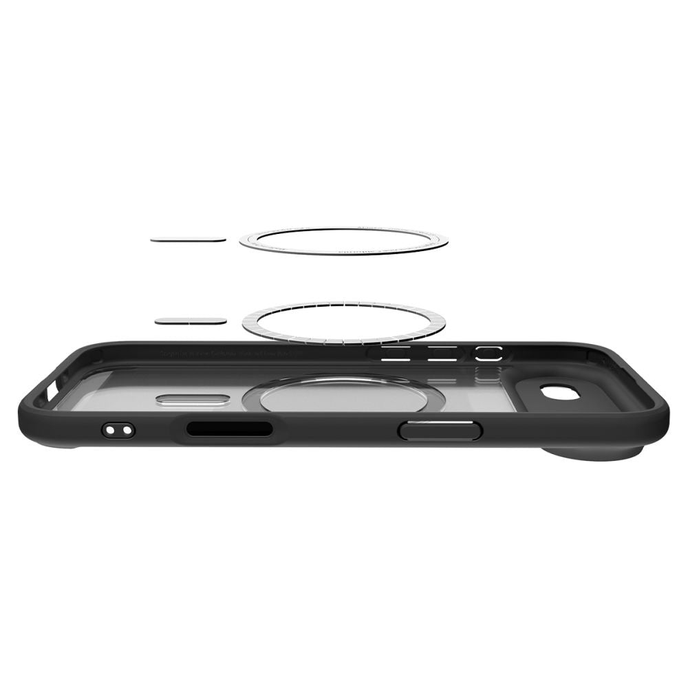 Ovitek MagSafe za Apple iPhone 17 Air, Spigen, Ultra Hybrid, Satenasto črn