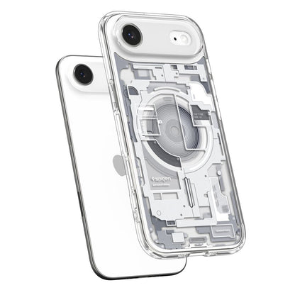 Ovitek MagSafe za Apple iPhone 17 Air, Spigen, Ultra Hybrid Zero One, Bela