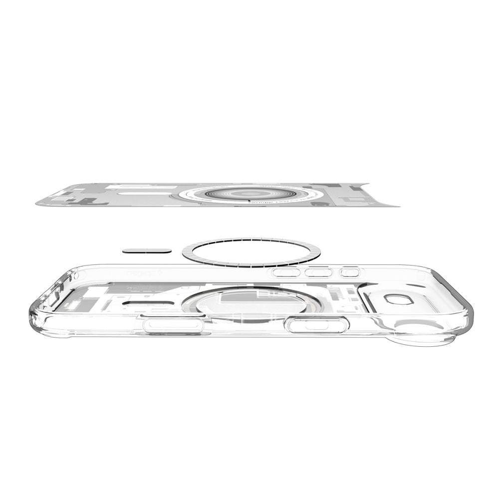 Ovitek MagSafe za Apple iPhone 17 Air, Spigen, Ultra Hybrid Zero One, Bela