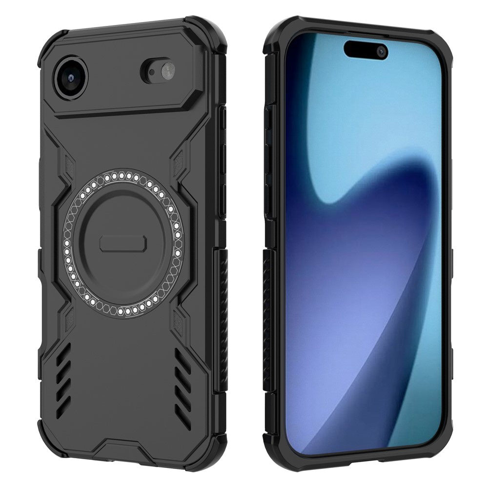 Ovitek MagSafe za Apple iPhone 17 Air, Techsuit, ArmorMag, Črn