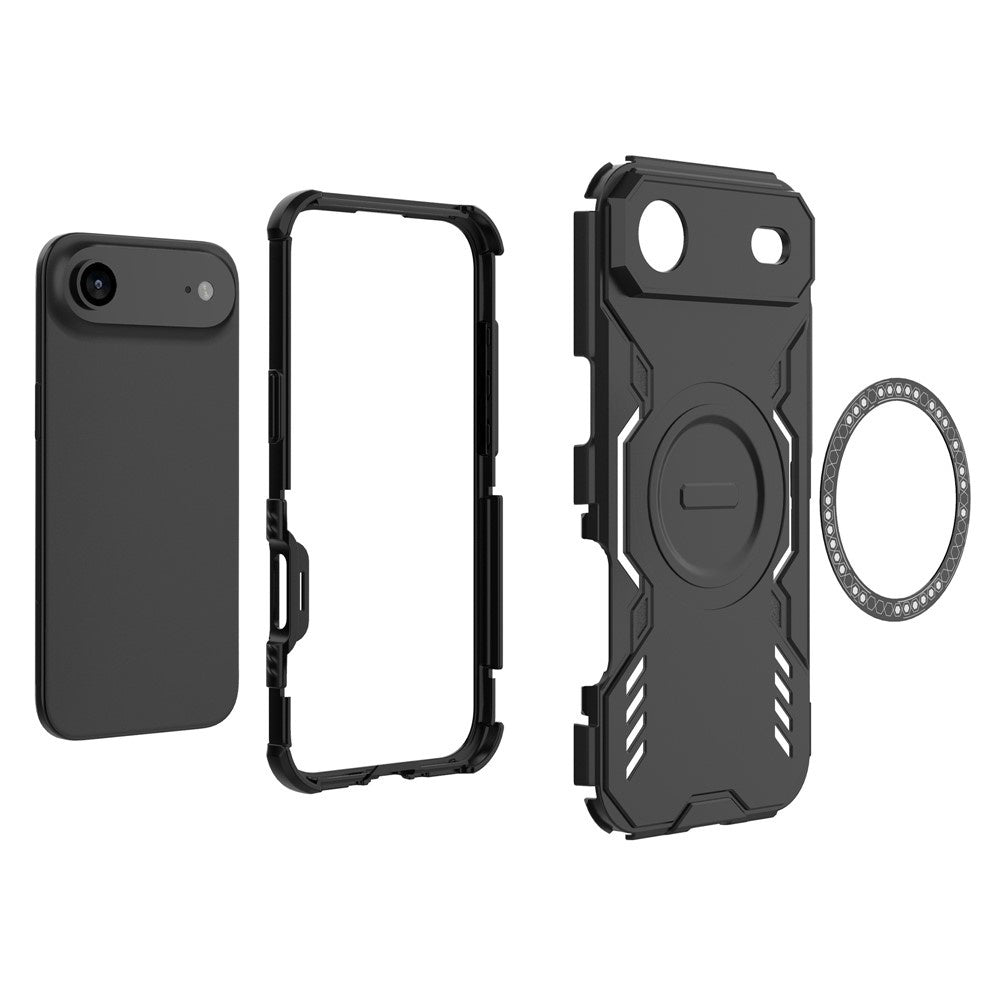 Ovitek MagSafe za Apple iPhone 17 Air, Techsuit, ArmorMag, Črn