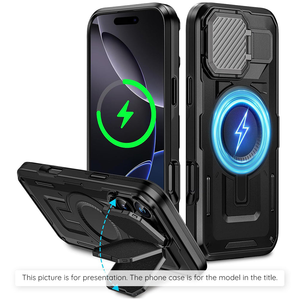 Ovitek MagSafe za Apple iPhone 17 Air, Techsuit, CamVault, Črn